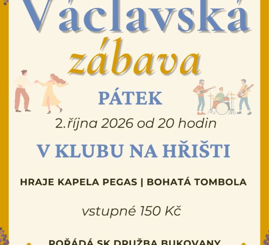 Václavská zábava v Bukovanech na hřišti