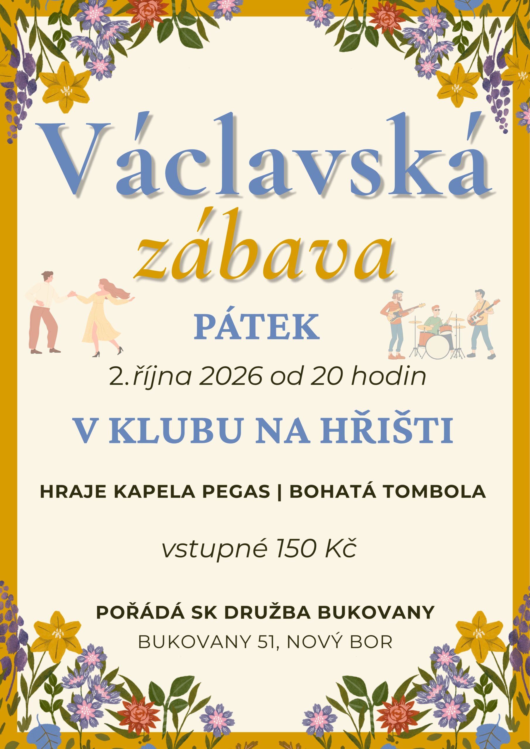 Václavská zábava v Bukovanech na hřišti